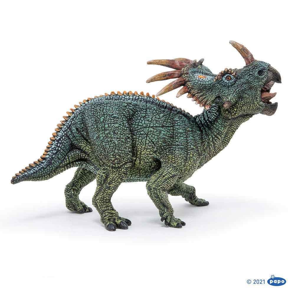 Papo France Styracosaurus Kids Animal Prehistoric Dinosaur Figurine Fun Toy — image 2