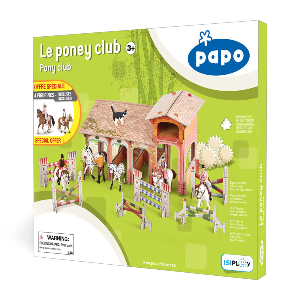 Papo France Winter Pony Club Kids/Children Collectible Toy Figurine Play Set