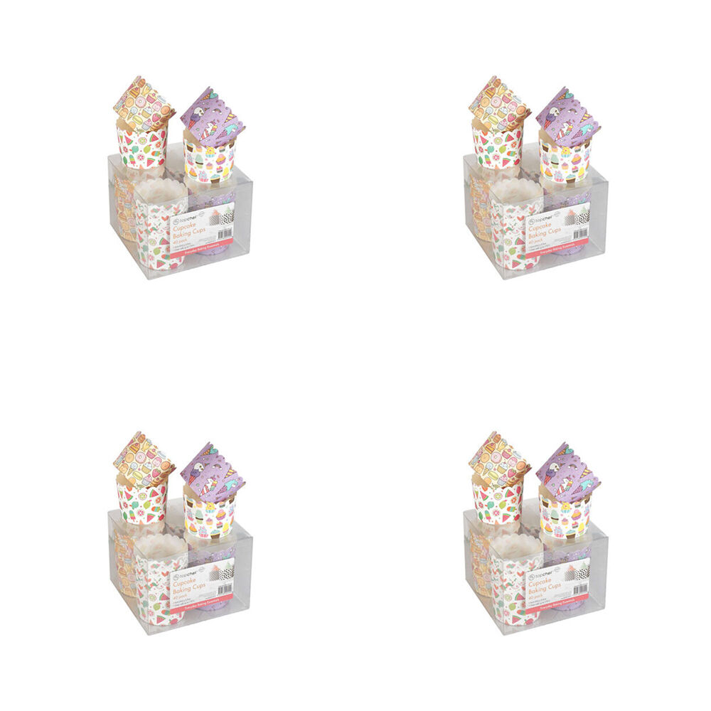 Topchef Cupcakes Packaging Box Container 6cm Cupcake Holders Assorted (160 Pieces)
