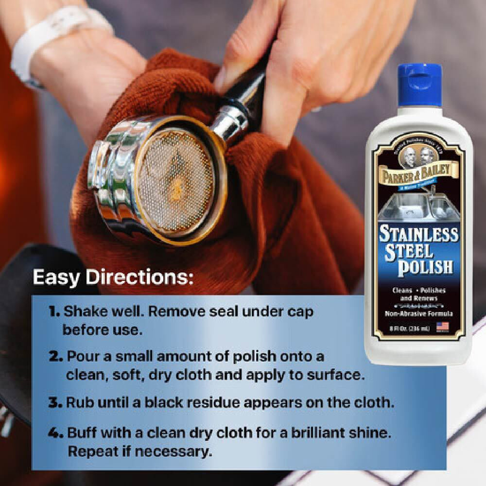 Parker & Bailey 236ml Stainless Steel Polish Cleaner Non-Abrasive Gentle Formula — image 5