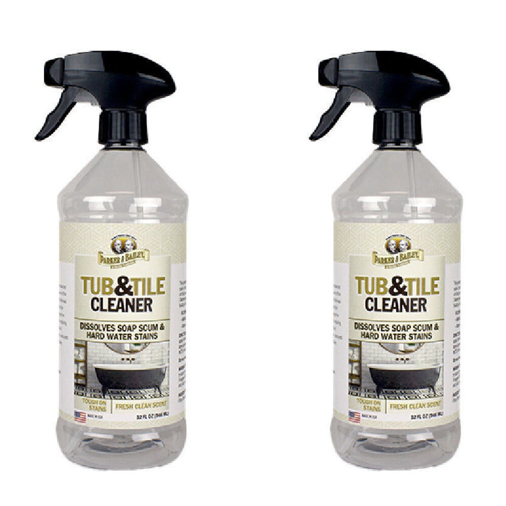 Parker Bailey Bath Tub & Tile Stain Spray Cleaner w/ Fresh Clean Scent 946ml (2 Pack)