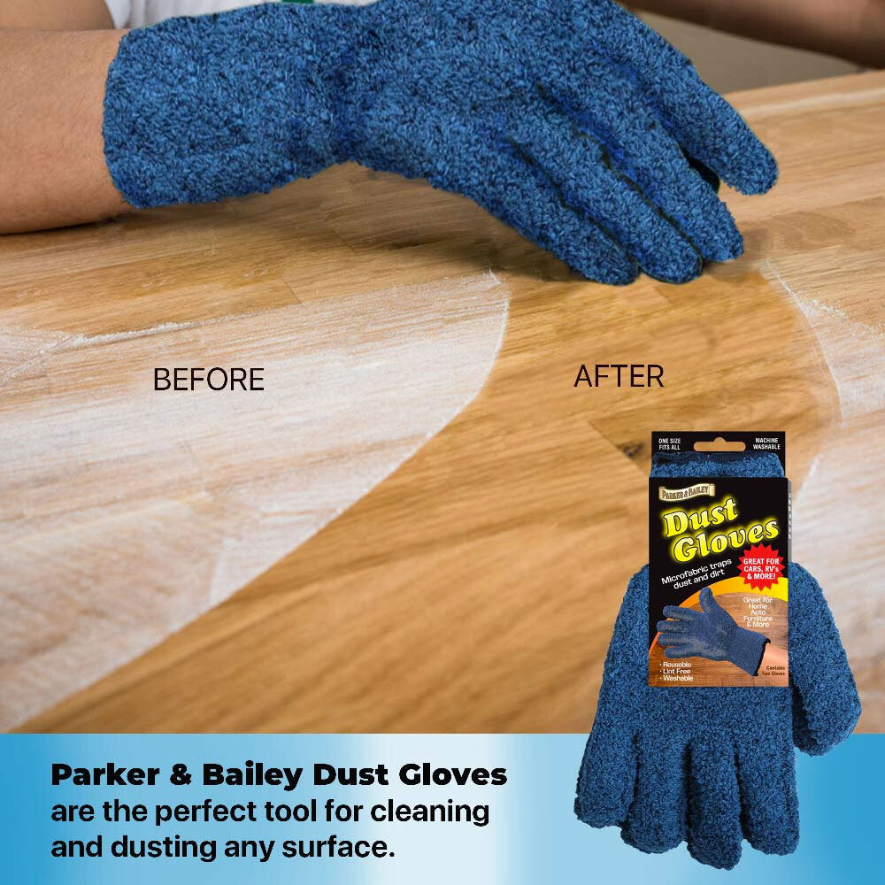 Parker & Bailey Microfibre Dust/Dirt Cleaning Gloves — image 4