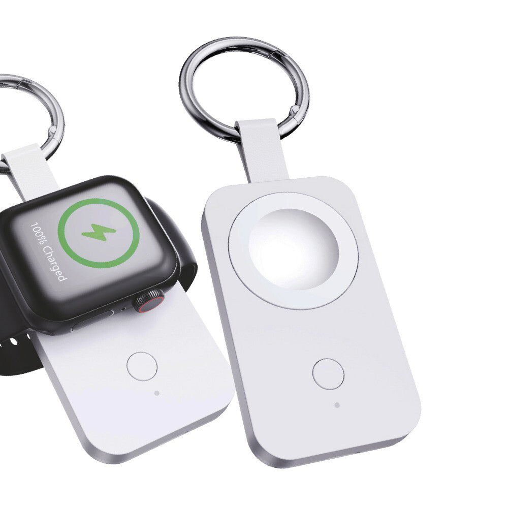 Chargecore 1000mAh Power Bank Charger Keyring Portable For Apple Watch White 7cm
