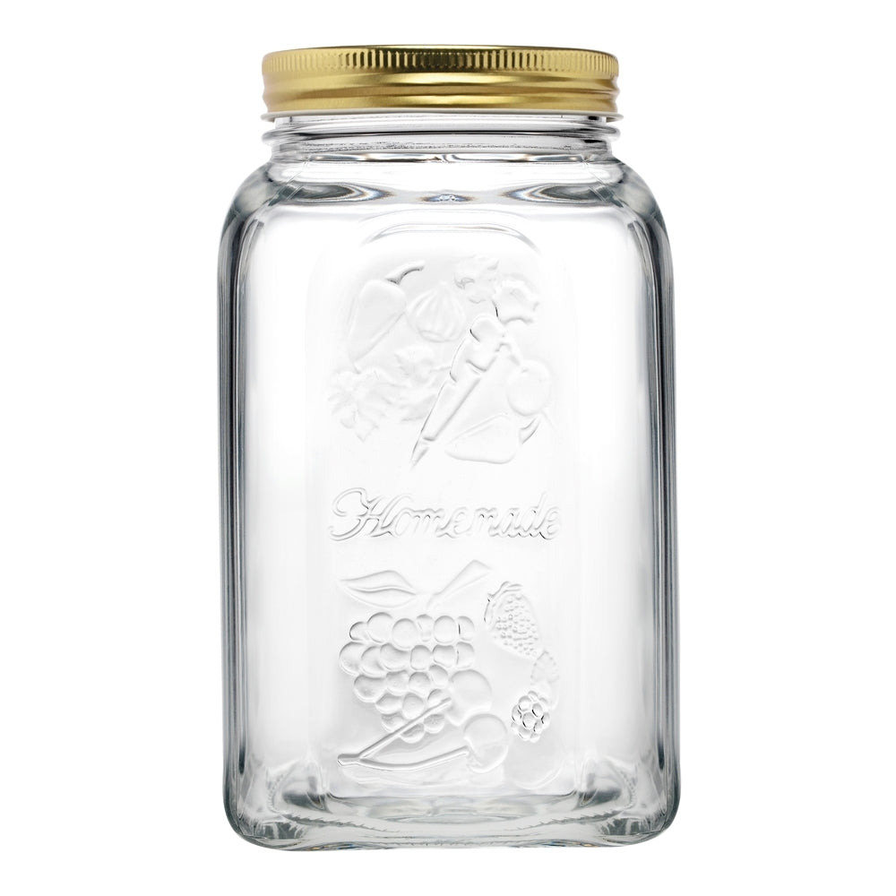 Pasabahce Homemade 1500ml Glass Preserve Jar Food Storage Container w/ Lid Clear