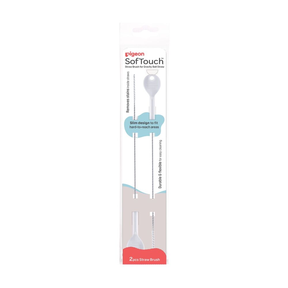 Pigeon Softouch 2 Step Cleaning Straw Durable Tool Brush — image 2