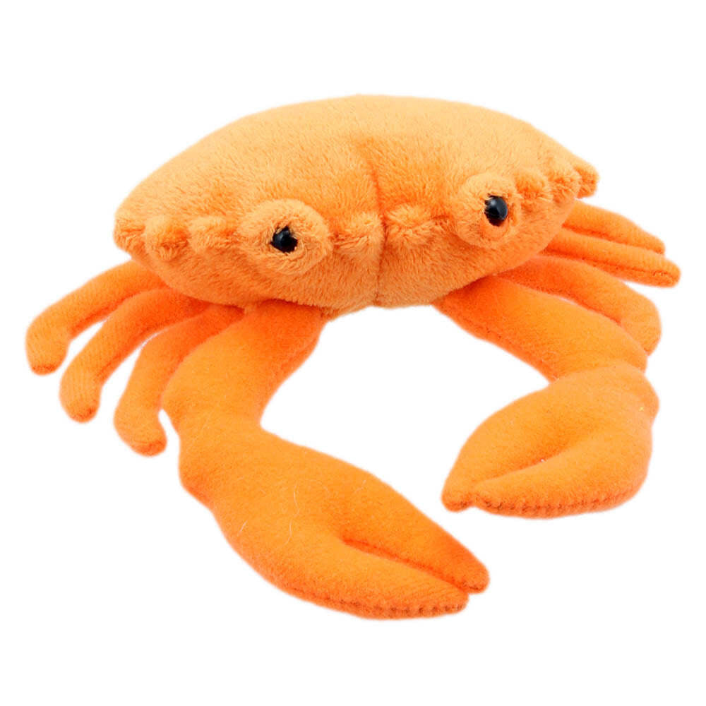 The Puppet Company Crab Finger Puppets 13cm Animal Toy Orange Kids/Children 12m+