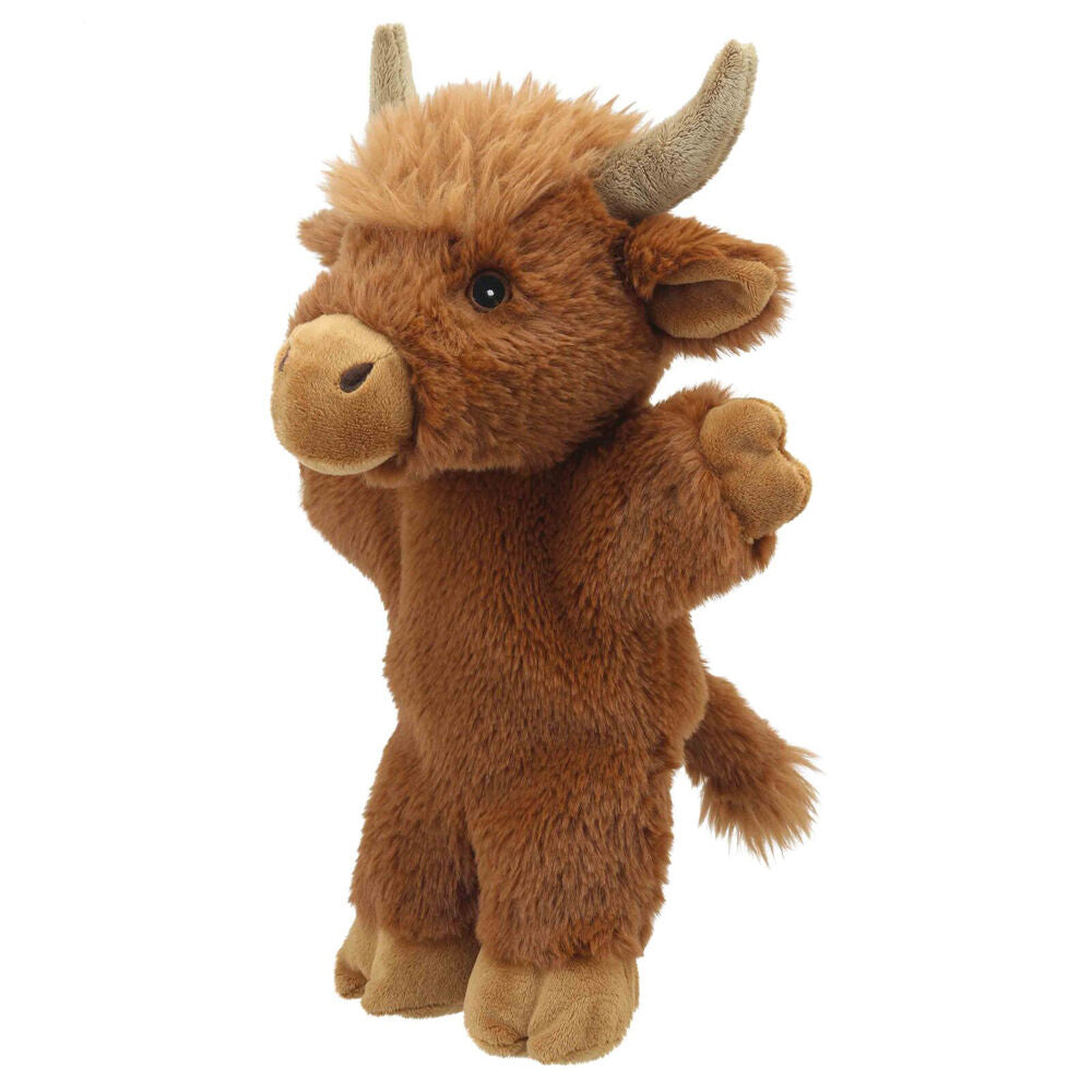 The Puppet Company 12m+ 32x22cm Highland Cow Eco Walking Hand Puppets — image 6