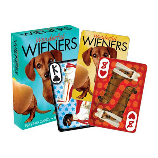 Aquarius Wonderful Weiners Playing Cards Poker Family Gaming Deck Set 14y+ (54 Pieces)
