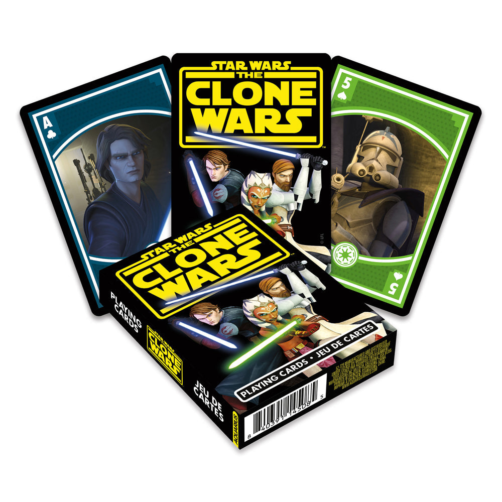 Aquarius Star Wars Clone Wars Playing Cards Poker Deck Family Game Set 14y+ (54 Pieces)