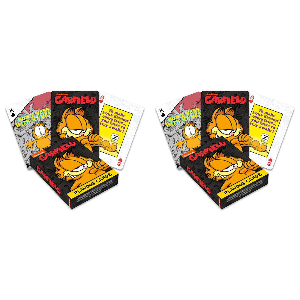 Aquarius Garfield Playing Cards Poker Family Party Play Game Deck Set 3y+ (108 Pieces)