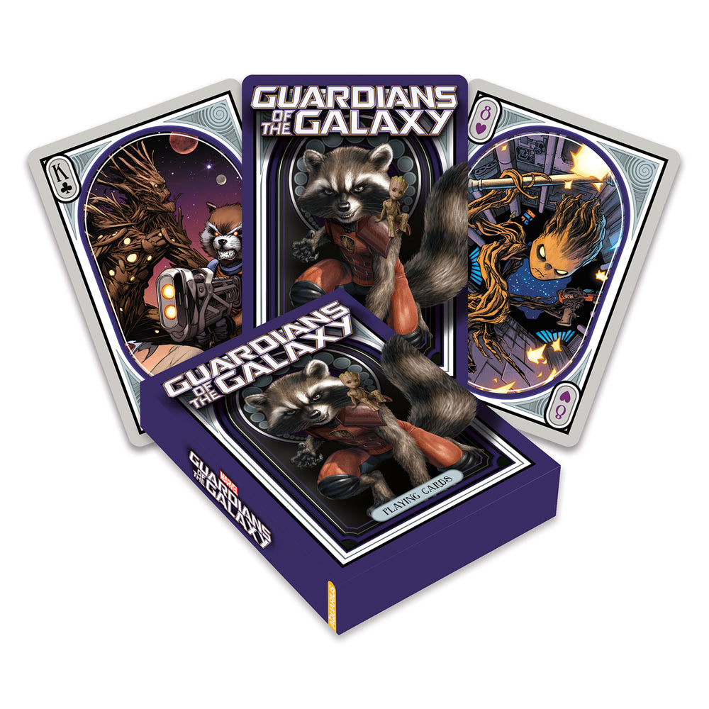 Aquarius Guardians Of Galaxy Rocket & Groot Playing Card Gaming Standard Deck