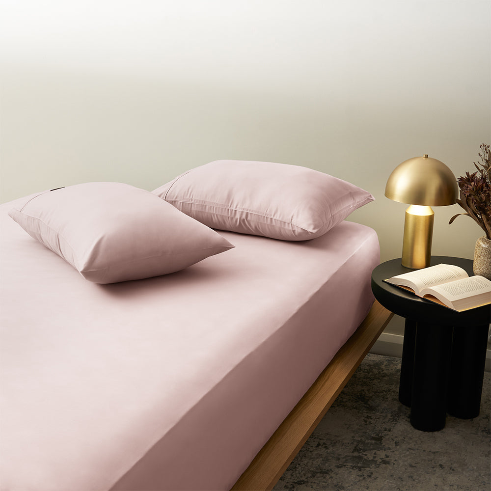 Morrissey Pillowcase Pack 1200TC Pink Dust Luxe Super Soft (2 Pieces)