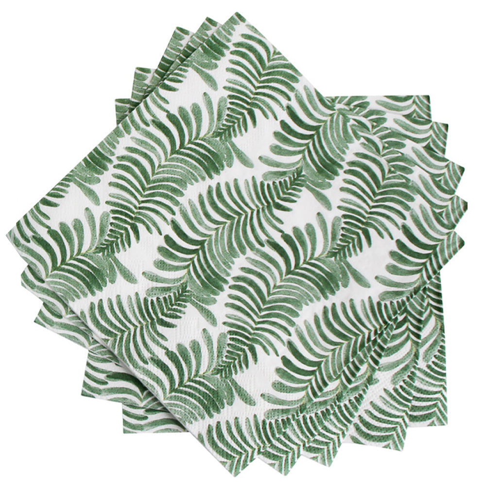 LVD Square 33cm Paper Napkin Tableware Dinner Party Table Decor Tropics Green (40 Pieces) — image 2