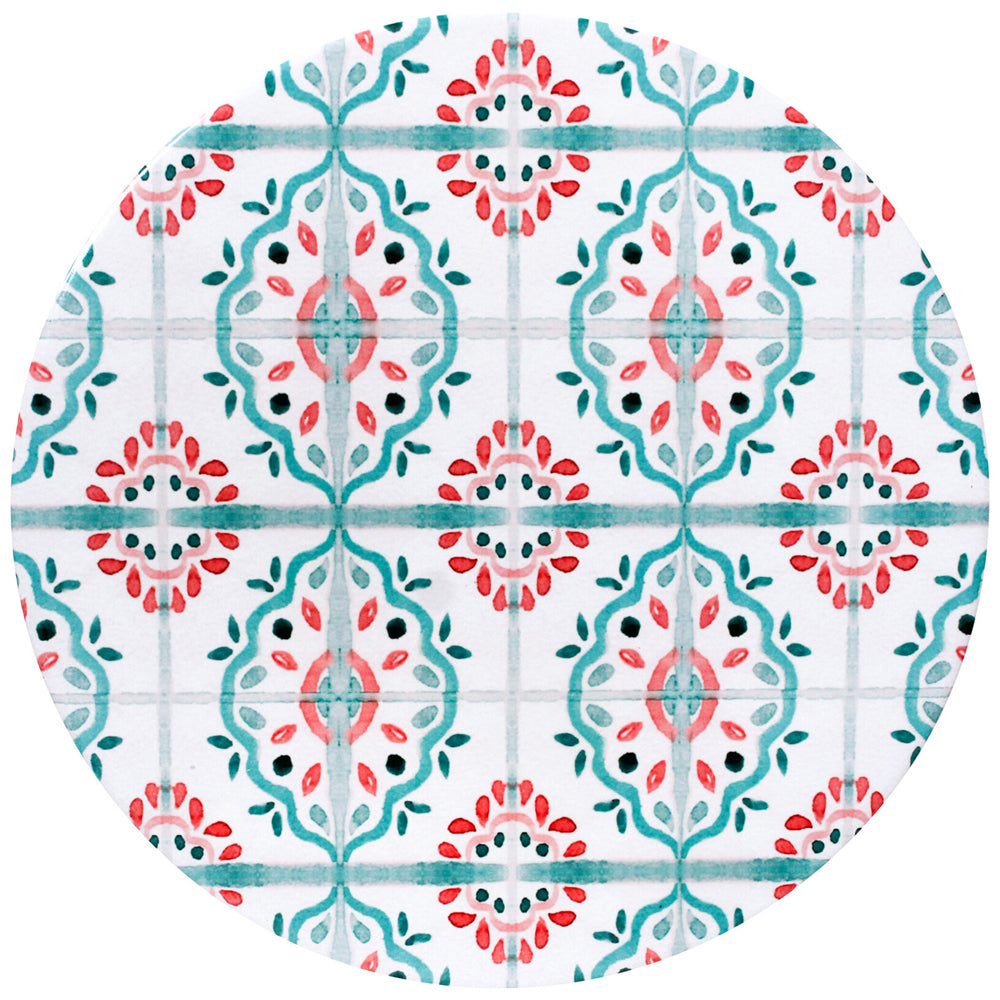 LVD Ceramic/Cork Placemat Trivet Tile Tray Home/Kitchen Decor Round 25cm