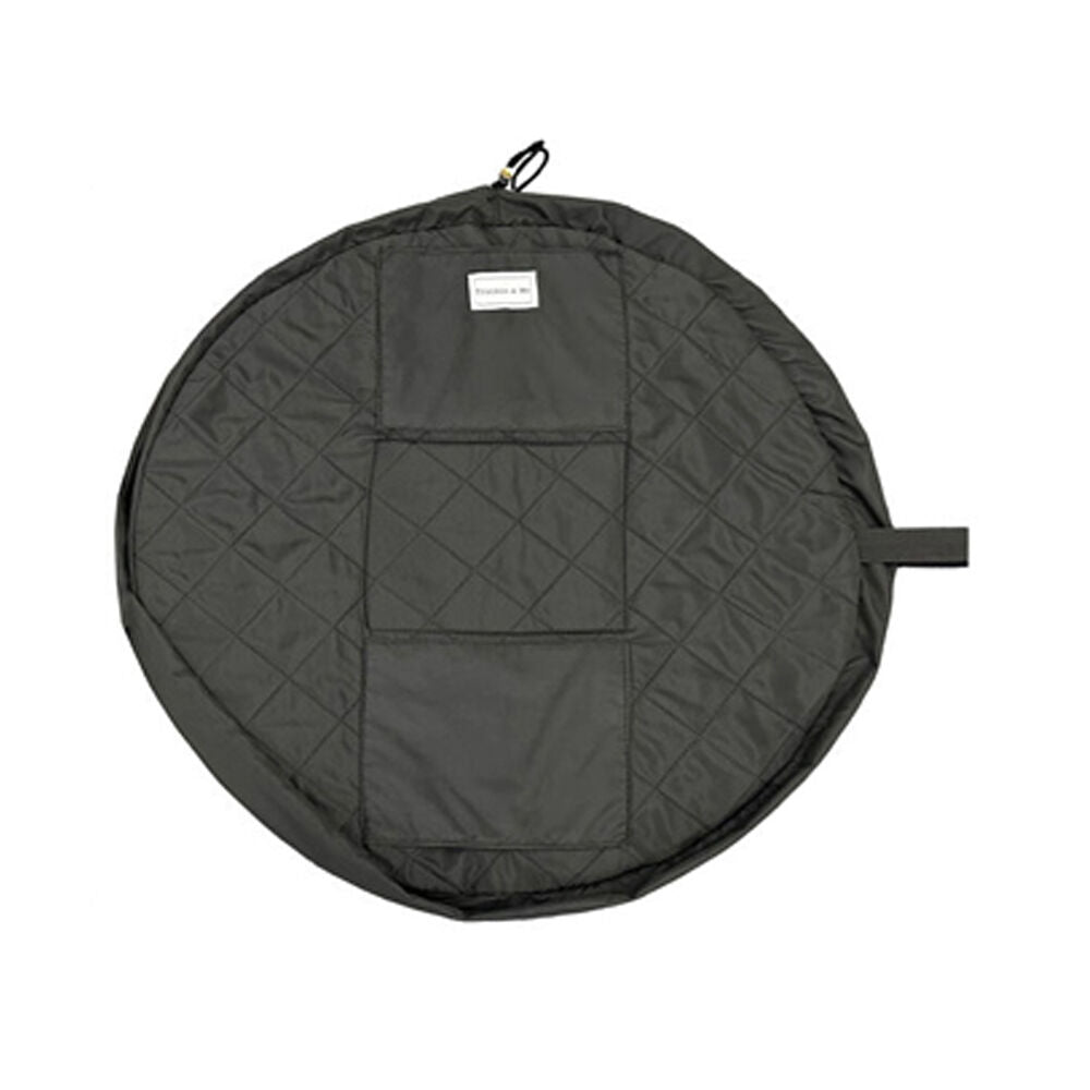 Frankie & ME 51cm Black Women's Drawstring Makeup Cosmetics Toiletry Bag