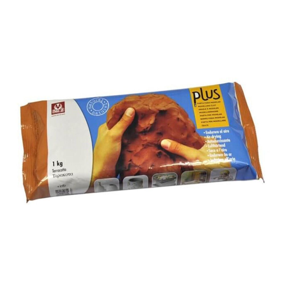 Sio-2 Plus Economy Self-Hardening Air-Dry Sculpting Clay 1kg Terracotta