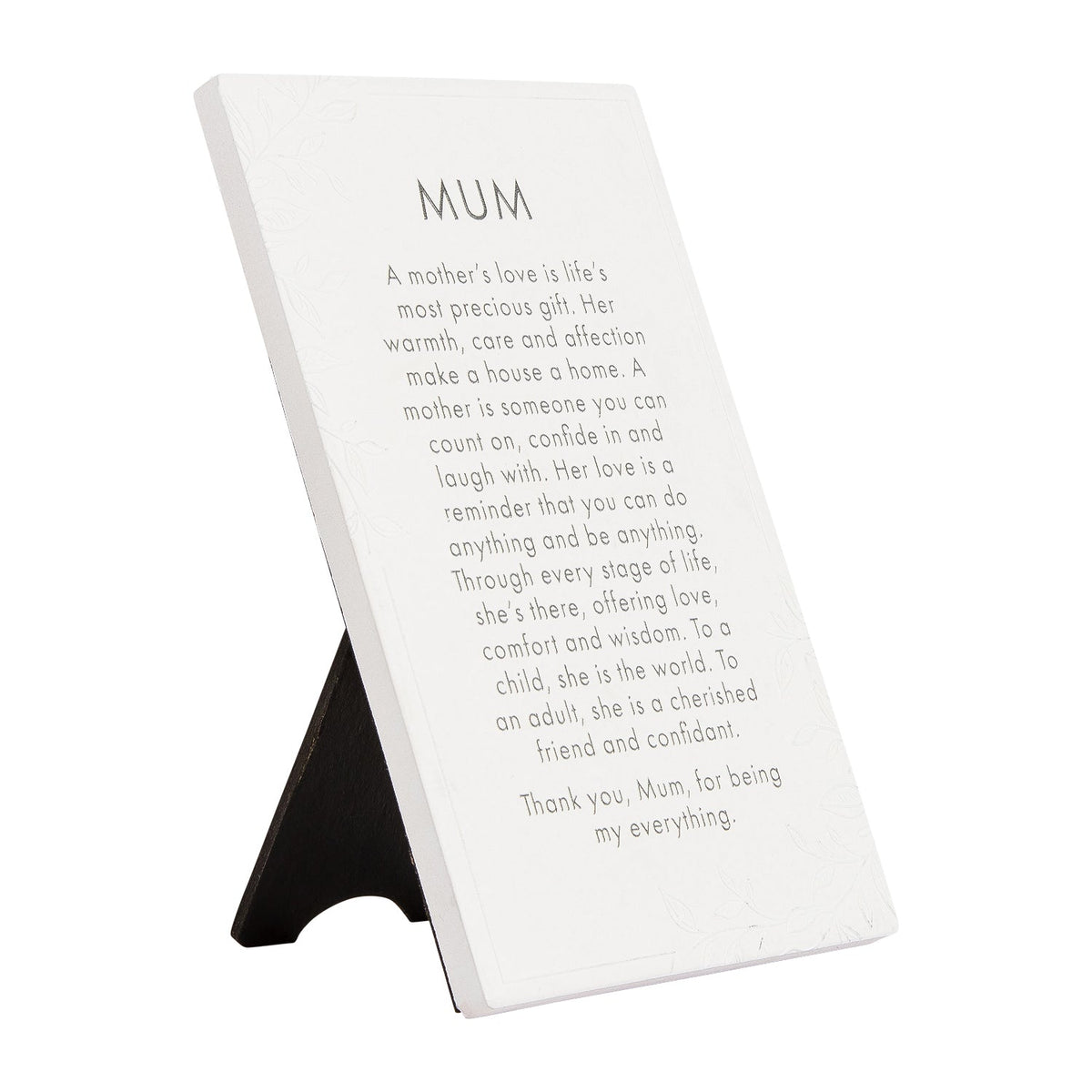 Splosh Precious Quote Mum Ceramic Standing/Hanging Decor Mother Verse White 16cm — image 2