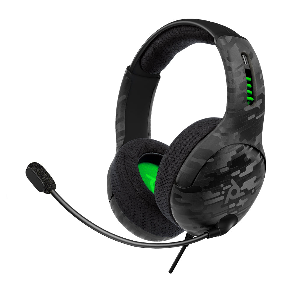 PDP Gaming Lvl50 Wired Stereo Gaming Headset Xbox Series x S One Black Camo