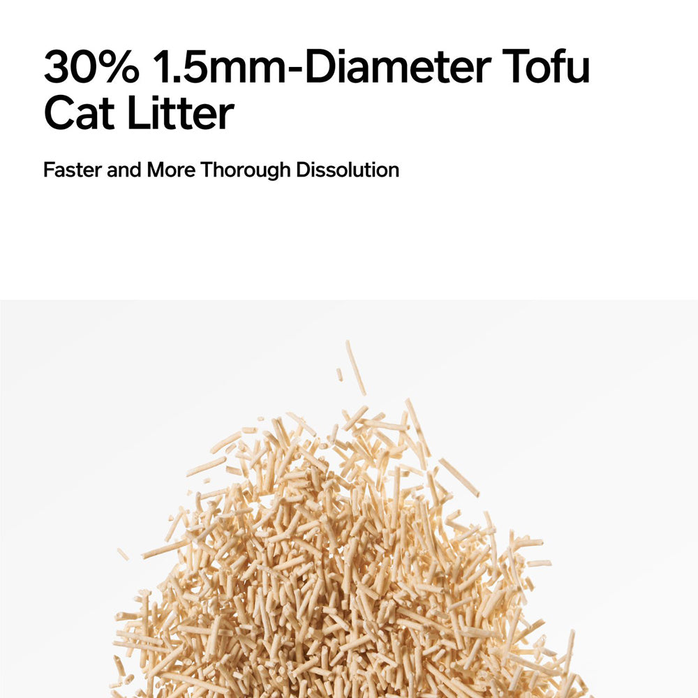 Pidan 2.4kg/6L Original Tofu Cat Toilet Litter Pea Dregs Flushable Absorbent — image 4