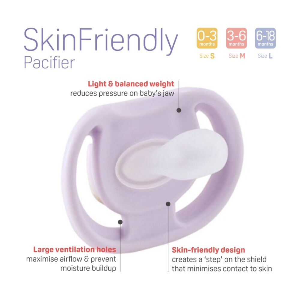 Pigeon Skin Friendly Baby Pacifier Medium Dummy/Soother Silicone 3-6m — image 4