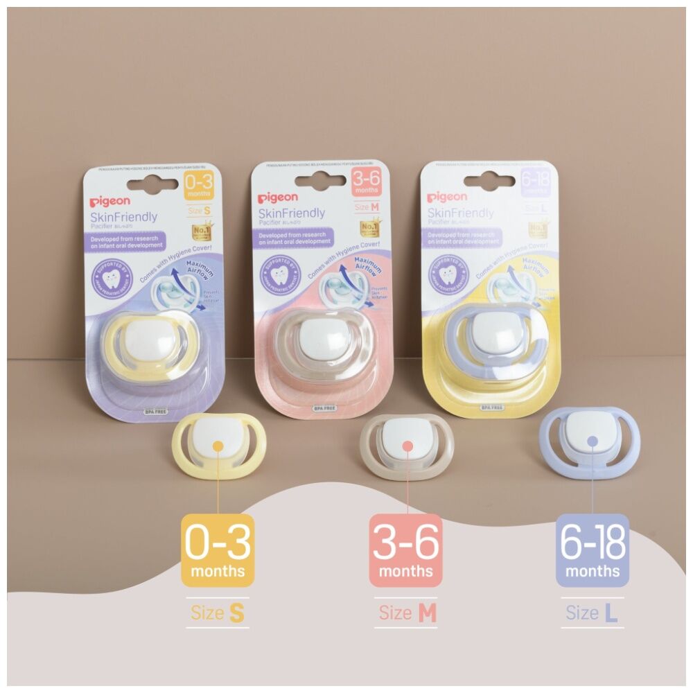 Pigeon Skin Friendly Baby Pacifier Large Dummy/Soother Silicone 6-18m — image 4