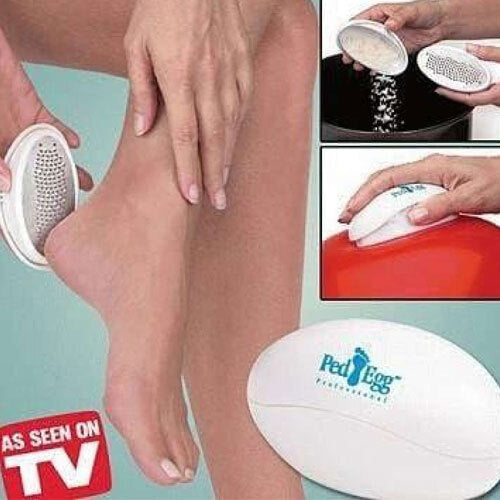 Unbranded Original Ped Foot File Pedicure Hard Dead Skin Callus Remover Feet Care Egg Pink — image 2