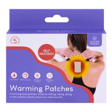 Living Today Multipurpose Self Warming Personal Body Adhesive Patches (6 Pieces)