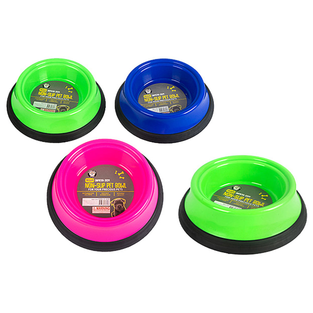 Dudley's World of Pets Mediumium Non-Slip Pet Feeding Food Bowl Assorted (2 Pack) — image 2