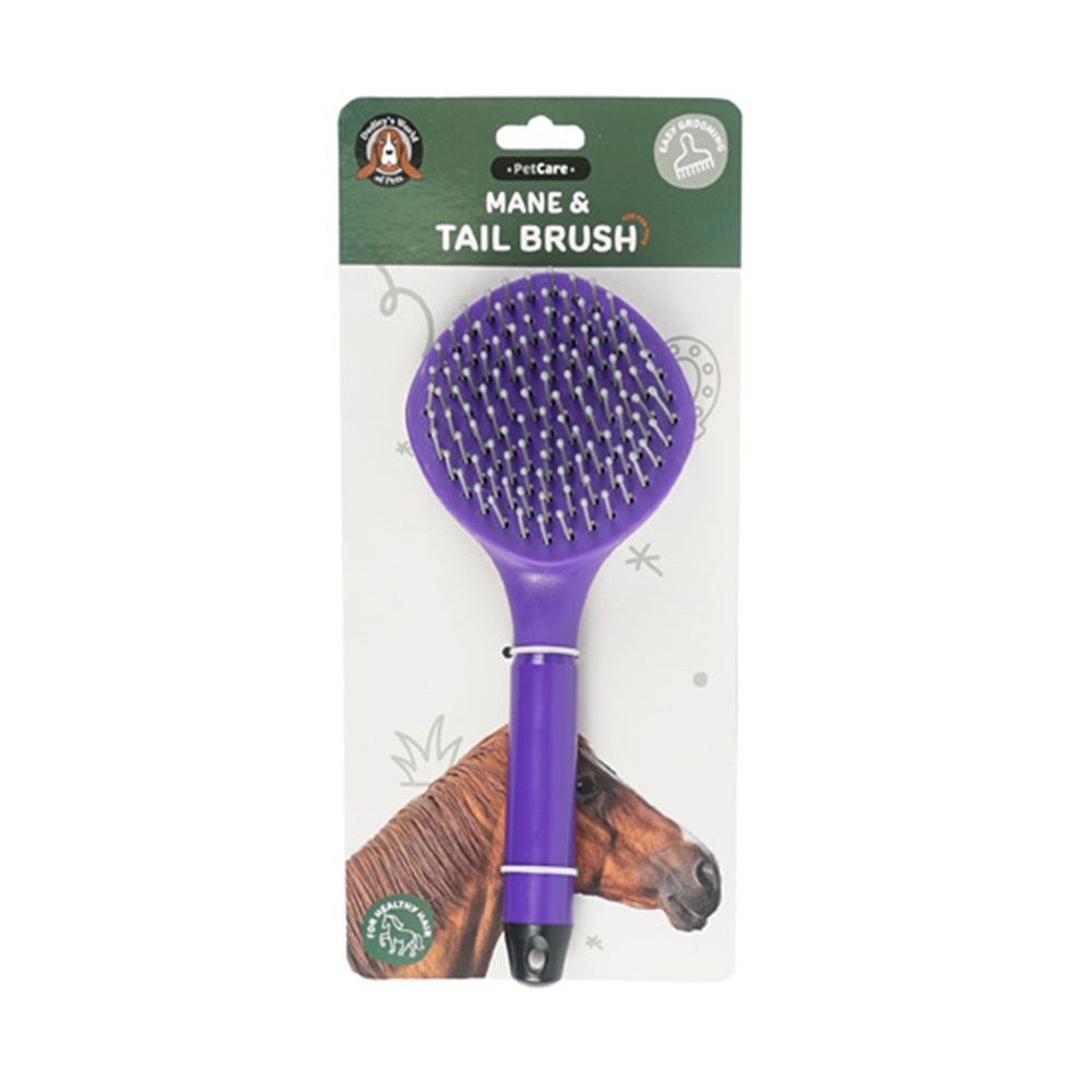 Dudley's World of Pets Horse Care Hair Maintenance Mane & Tail Brush Set (2 Pack)