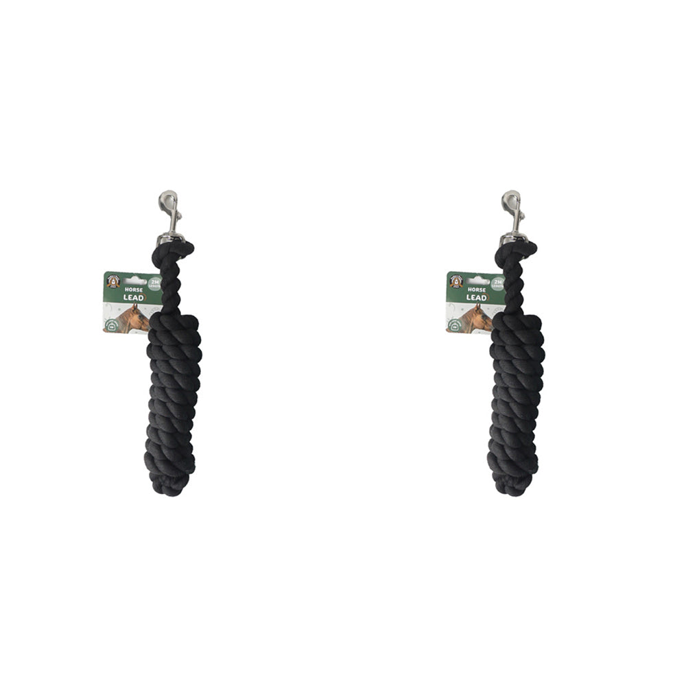 Dudley's World of Pets Horse Care Maintenance Heavy Duty Lead Asstd 2M (2 Pack)
