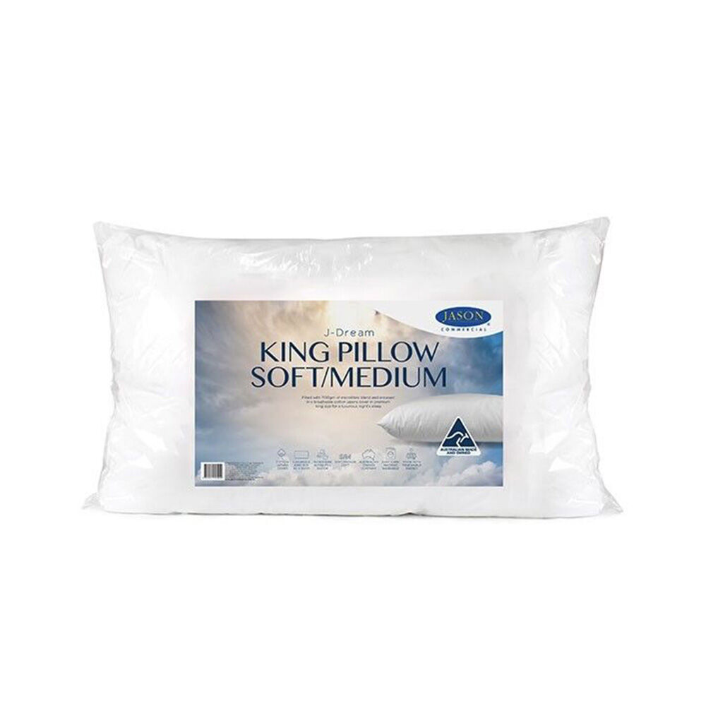 Jason Commercial King Size J-Dream Microblend Soft/Medium Pillow 50x90cm