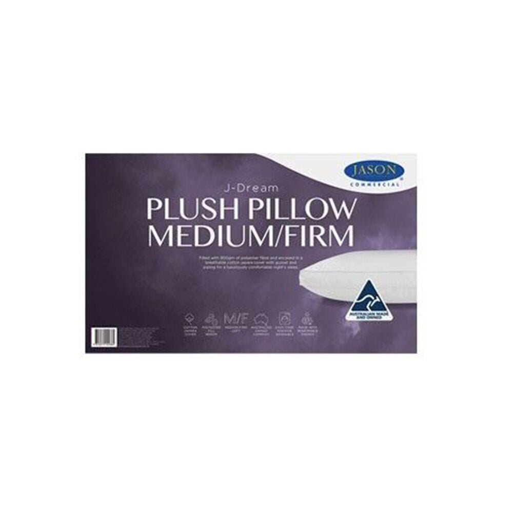 Jason Commercial J-Dream Plush Medium/Firm Gusseted Pillow Standard 48x73cm