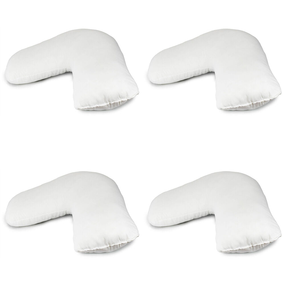 Jason Commercial Cotton Hygiene Plus Treated Pillow V Shape 80x36 cm 900GSM (4 Pack)