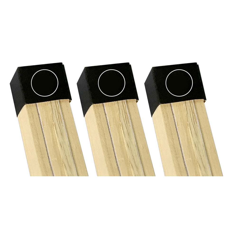 Frames & Hangers Wall Art Magnetic Wooden Poster Hanger 21.5cm Natural Decor (3 Pack)