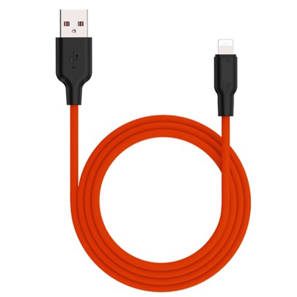 Philex 1m Silicone 2A Charge/Sync 8 Pin Cable to USB for Apple iPhone Red — image 2