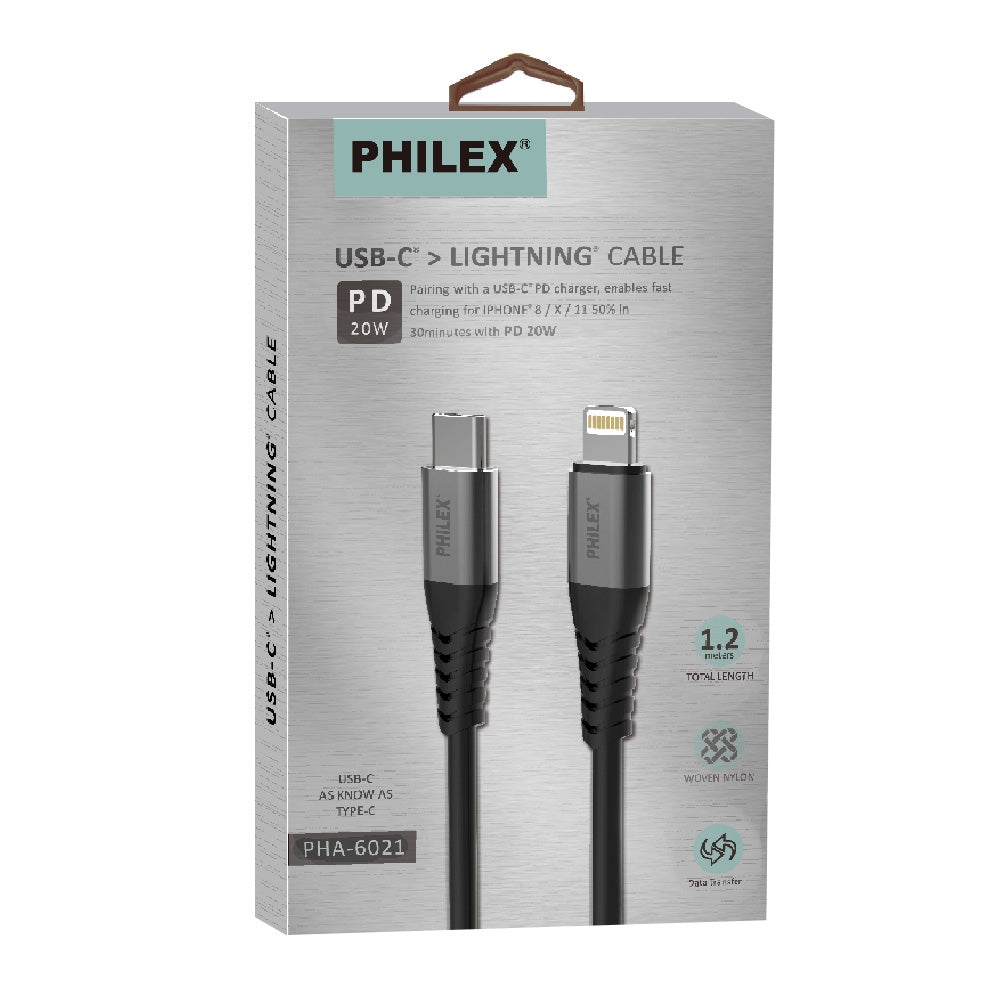 Sansai Type-C to 8-pin w/ High-Speed Data Transfer Cable 60W 1.2 m Assorted
