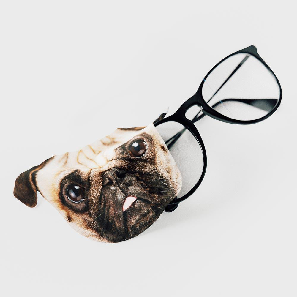 Pikkii Fun Pug Micofiber Cloth Mobile Phones/Screen/Sunglasses Cleaning 16cm (3 Pack)