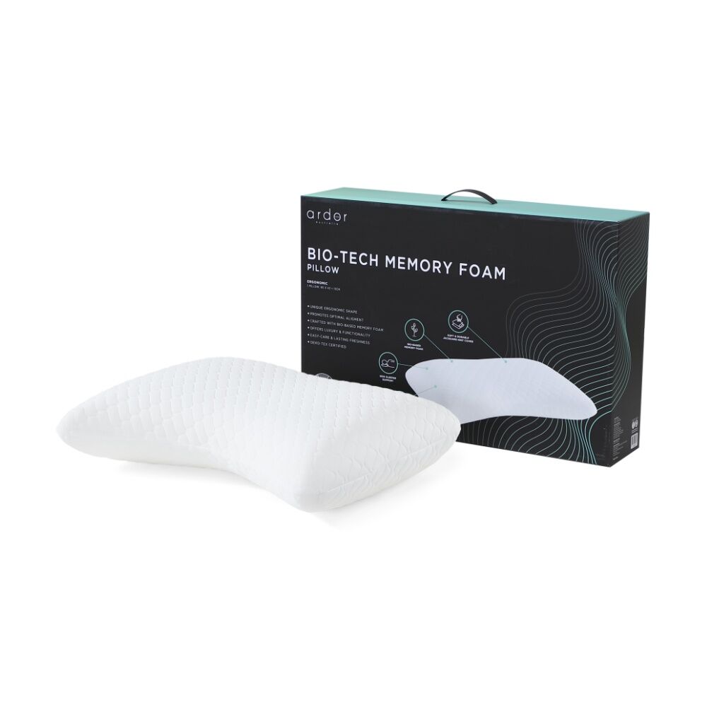 Ardor White 250GSM Ari Biobased Soft and Durable Memory Foam Pillow
