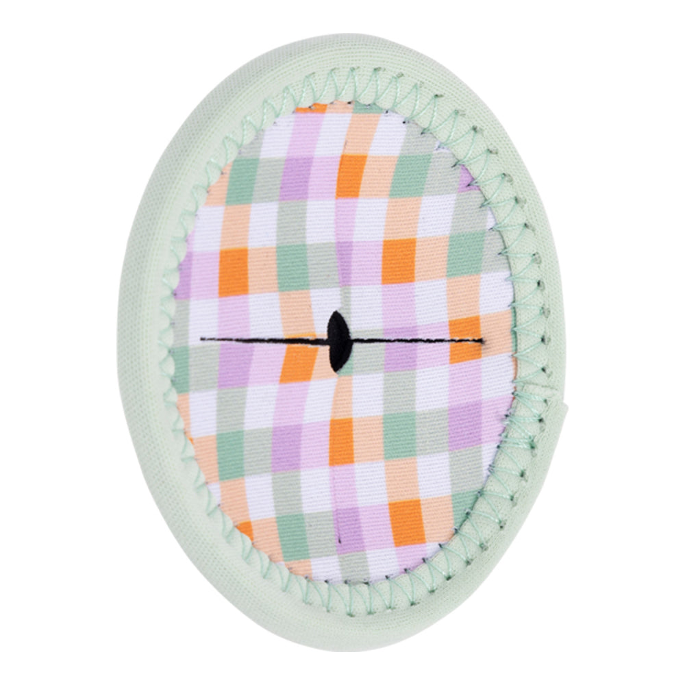 Splosh Picnic 9.5cm Spring Check Wine Glass Round Coaster Table Protector Pad — image 3