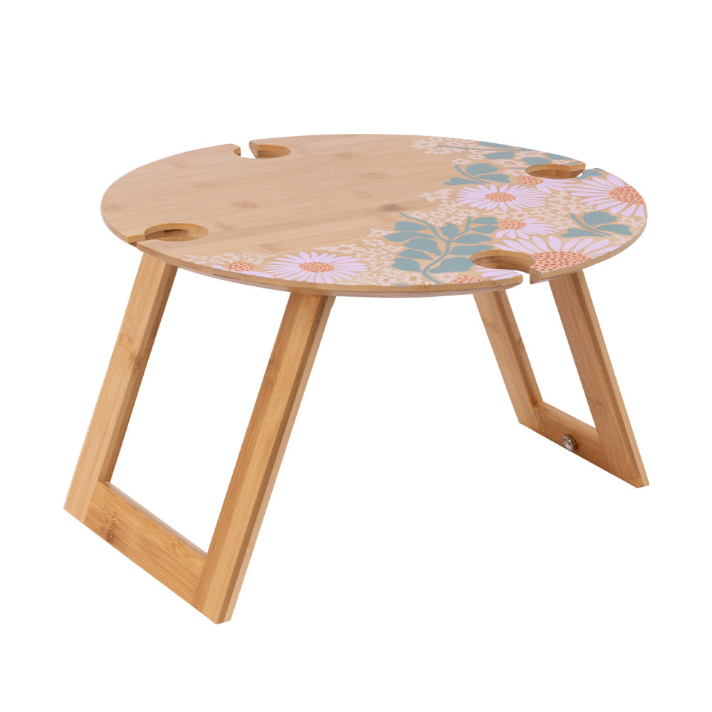 Splosh Spring Floral Bamboo Foldable Picnic Table 40cm