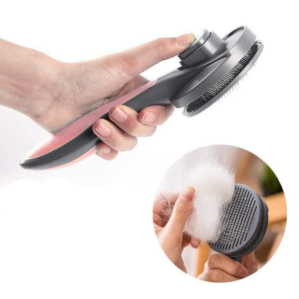 Pakeway T9 Pet Dogs/Cats Needle Deshedding Slicker Brush Grooming Comb Pink — image 2