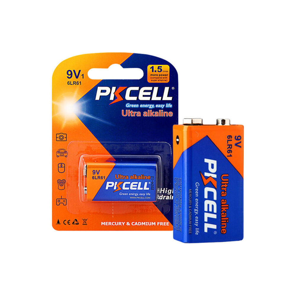 Pkcell For High Drain Devices Mercury Free 9V Ultra Alkaline Battery — image 2