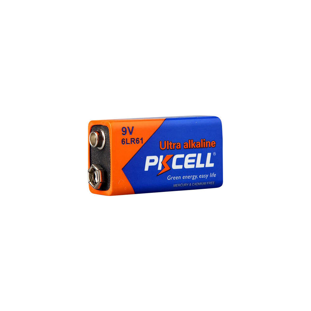 Pkcell For High Drain Devices Mercury Free 9V Ultra Alkaline Battery
