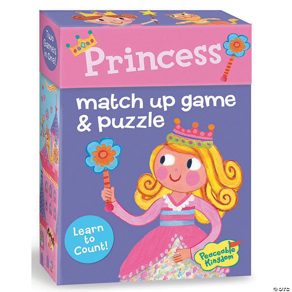 Peaceable Kingdom Princess Kids/Children Fun Play Match Up Card Puzzle Game 2y+