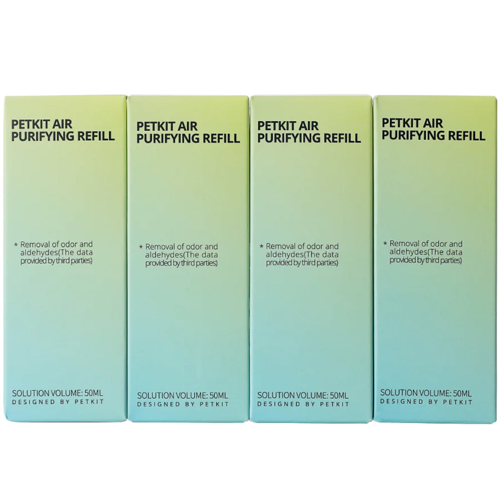 Petkit Purification 55ml Liquid Refill for Pura x Pet Cat Litter Tray Box (4 Pack)