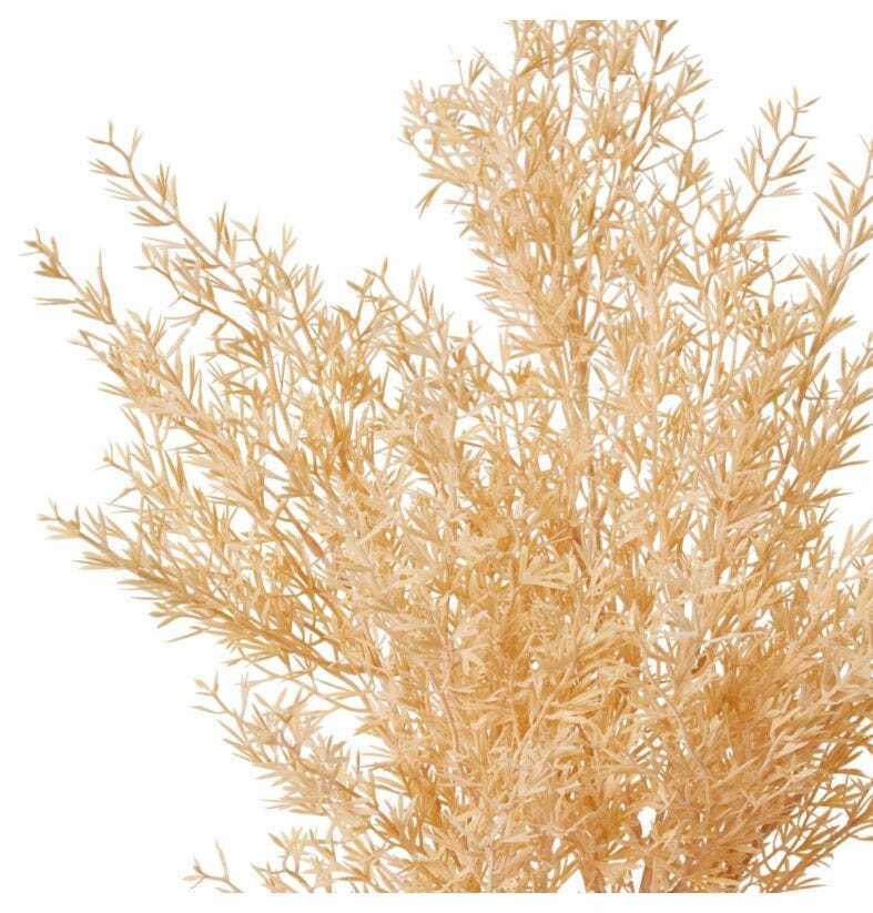 E Style 53cm Plastic Tea Leaf Bush Artificial Fake Faux Flower Plant Cream — image 2