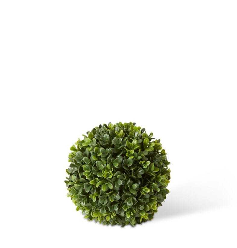 E Style Artificial Plastic Topiary Boxwood Ball Outdoor Plant Green — 18cm