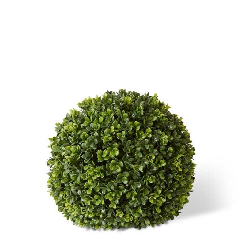 E Style Artificial Plastic Topiary Boxwood Ball Outdoor Plant Green — 32cm