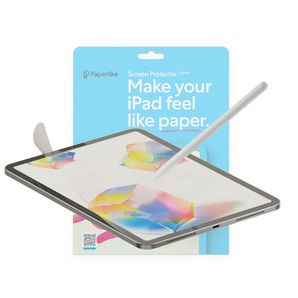 Paperlike Writing & Drawing Screen Protector V2.1 For Apple iPad 10.2" Clear (2 Pack) — image 2