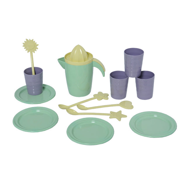 Plasto I'm Green Pitcher/Cup/Plates/Stick Juice Dinner Set Kids Toy 1y+ (14 Pieces) — image 2